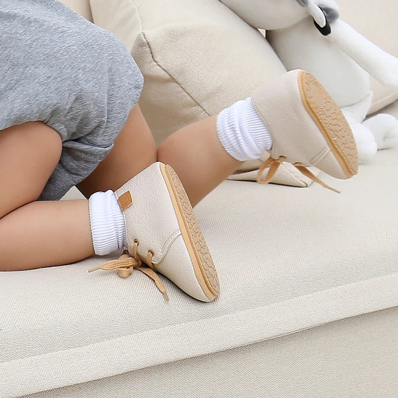 New Retro Leather Baby Shoes - Multicolor Toddler Moccasins
