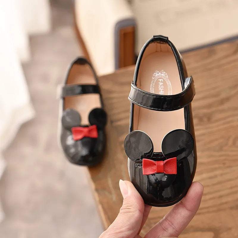 Soft PU Patent Leather Flats for Baby Girls