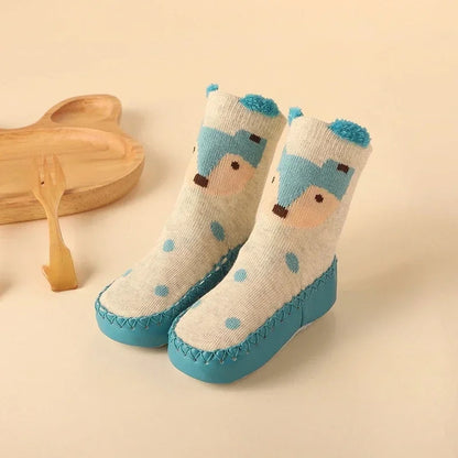 Cute Cartoon Animal Floor Socks: Winter Anti-Slip Sole for BaBy