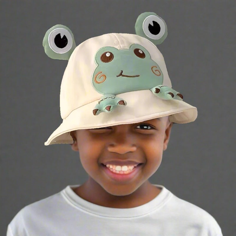 Cute Frog Baby Bucket Hat: Spring/Summer Fisherman Cap