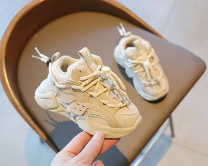 Kids Plush Sneakers: Waterproof and Comfortable Sports Shoes