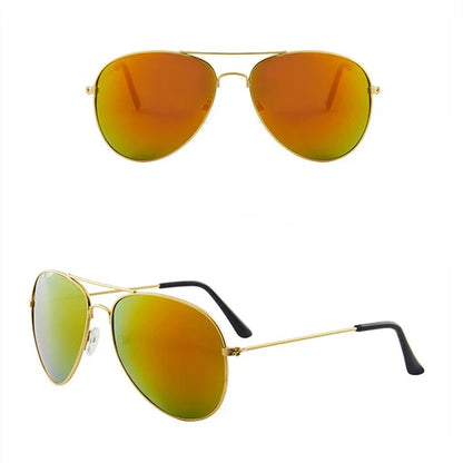 Vintage Unisex Reflective Kids Sunglasses.