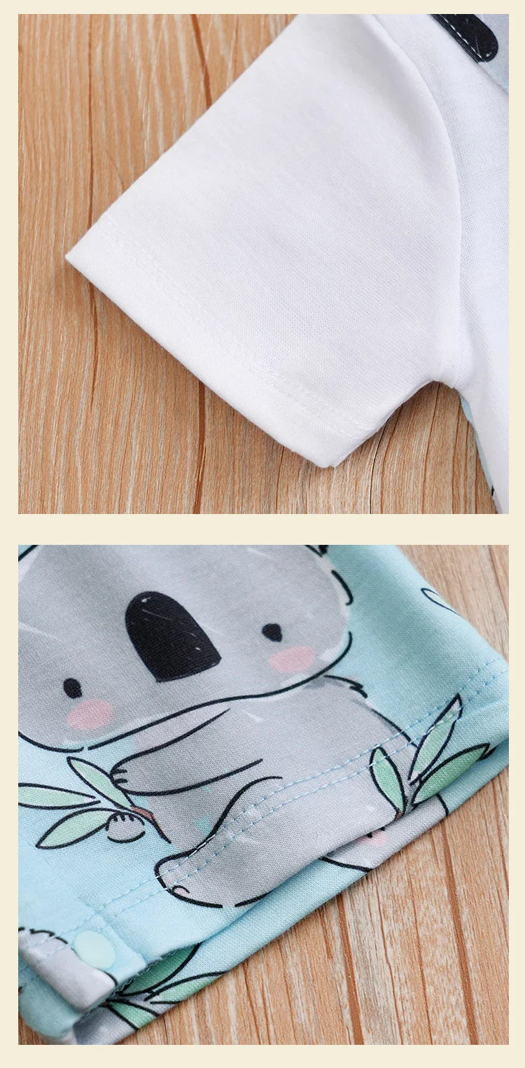 Koala Print Newborn Romper (0-18 Months)