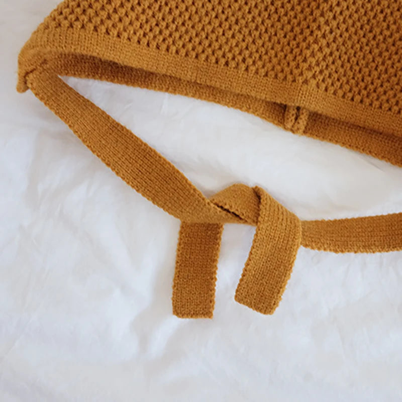 Kids Knit Wool Hat: Warm Solid Color Cap