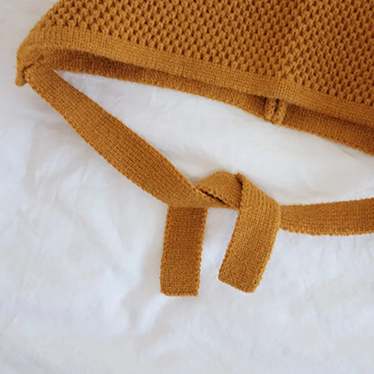 Kids Knit Wool Hat: Warm Solid Color Cap