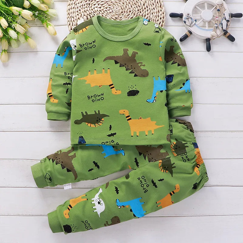 Children's Cartoon Cotton Sets for Autumn/Winter