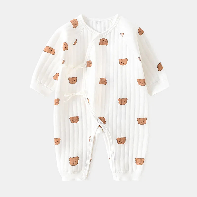 Cotton Newborn Onesie for 0-6M Babies