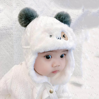 Cute Plush Baby Hat - Autumn/Winter Warmth