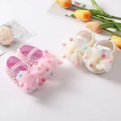 Baby Girl Bow Flower Shoes