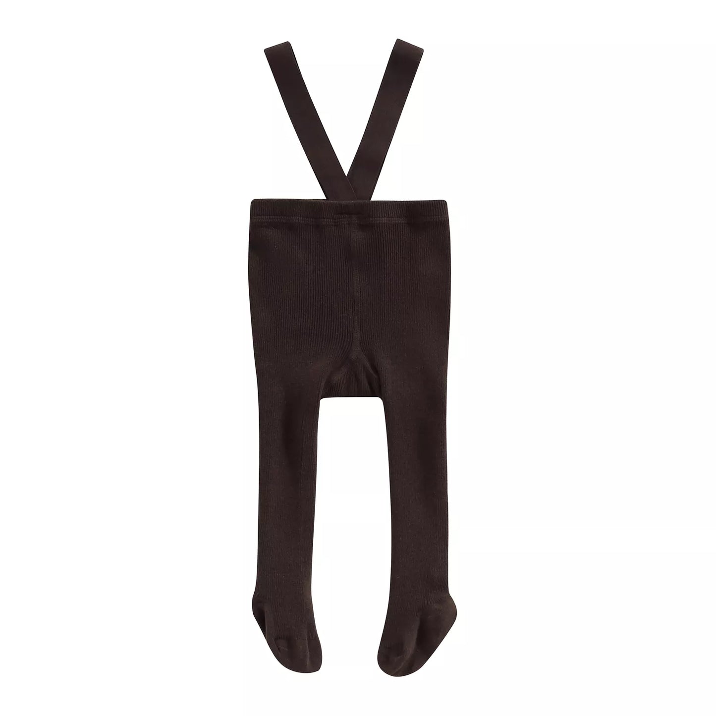 Baby Cotton Suspender Pantyhose - Cute Solid Color Overall Leggings
