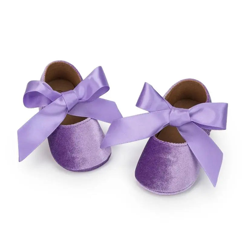 Butterfly-knot Princess Shoes - Soft-sole Infant First Walkers