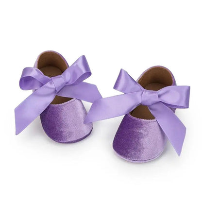 Butterfly-knot Princess Shoes - Soft-sole Infant First Walkers