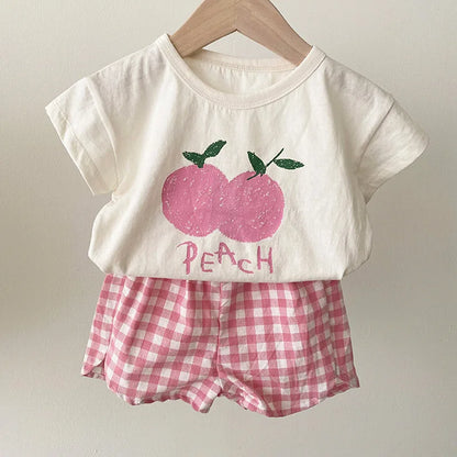 Cotton Sleeveless Baby Pajama Sets: Cartoon Homewear for Summer