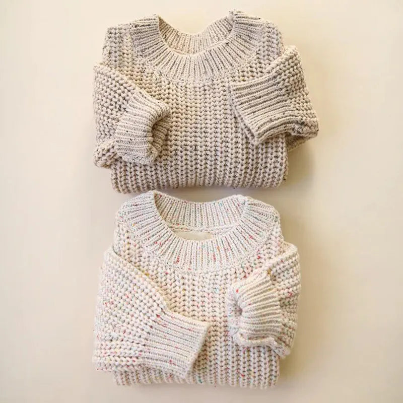 Baby Loose Knitted Sweater - Autumn/Winter Round Neck Pullover