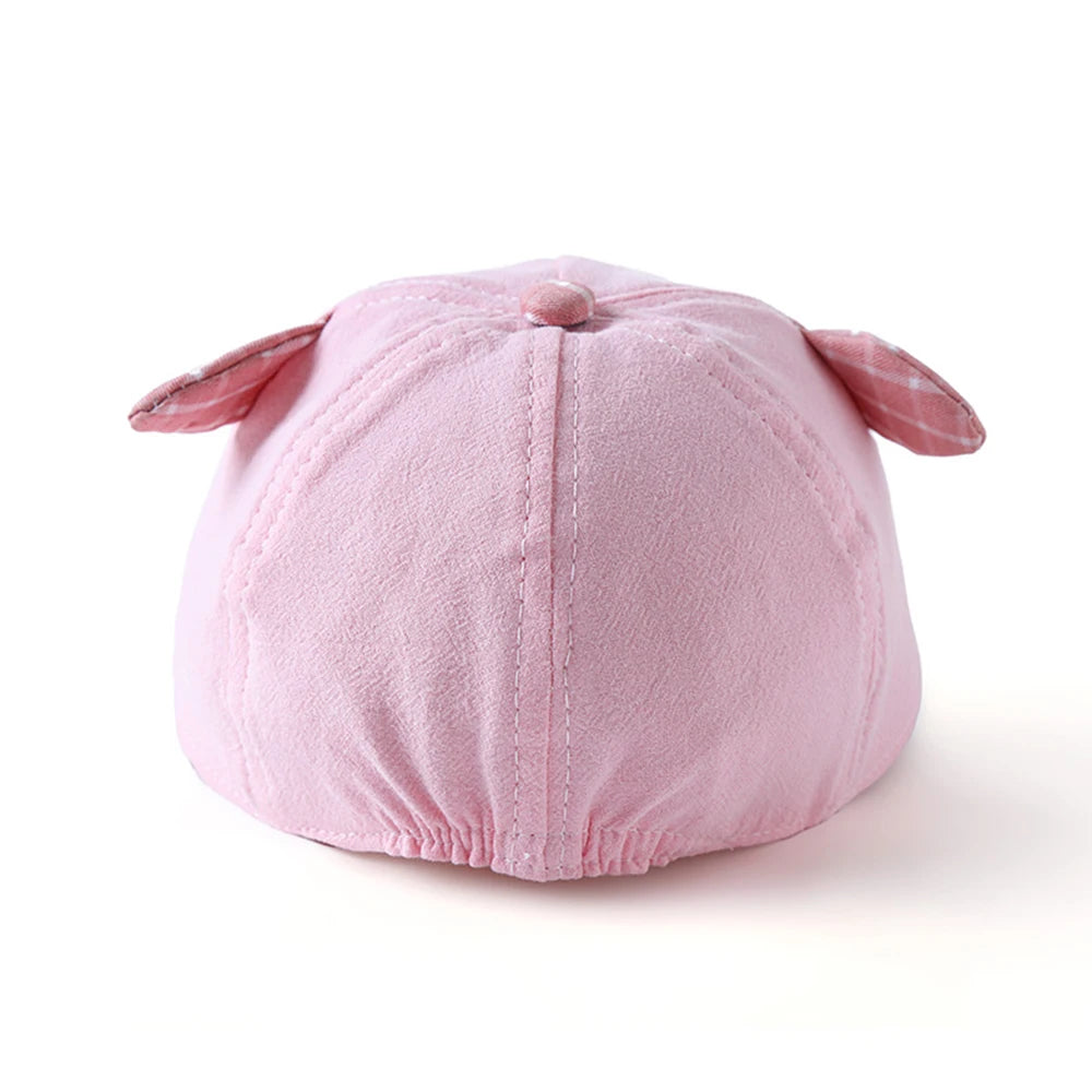 Cartoon Cat Pattern Baby Baseball Cap: Cute Cotton Hat for Kids