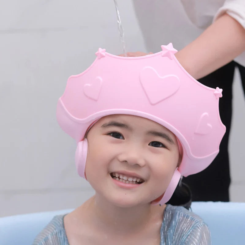 Baby Soft Cap Ear Protection Hat for Shower