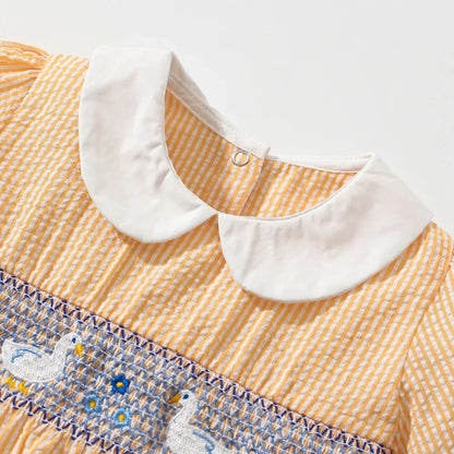 Baby Girls' Duck Applique Dress: Summer Party Wear