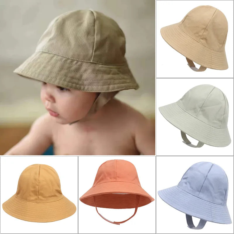 Panama Baby Sun Hat: Outdoor Fisherman Bucket Hat for Kids