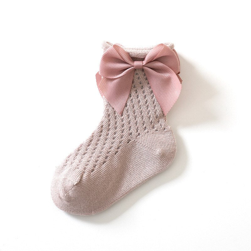 Lace Flower Long Tube Socks For Children