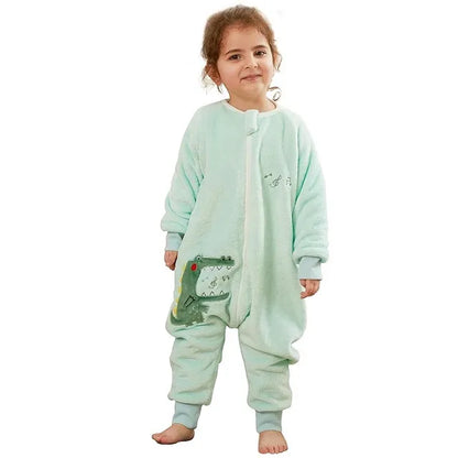 Cartoon Flannel Baby Sleeping Bag: Warm Winter Sleepsack (1-6T)