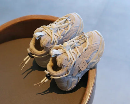 Kids Plush Sneakers: Waterproof and Comfortable Sports Shoes