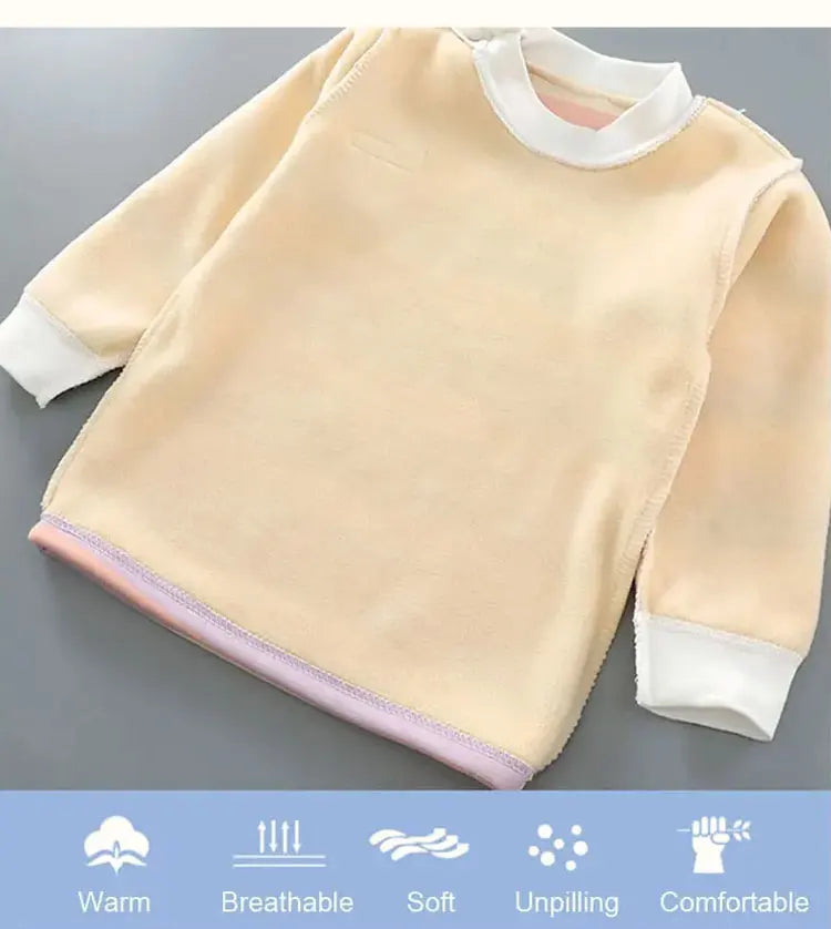 Warm Plush Kids Clothing Sets for Autumn/Winter