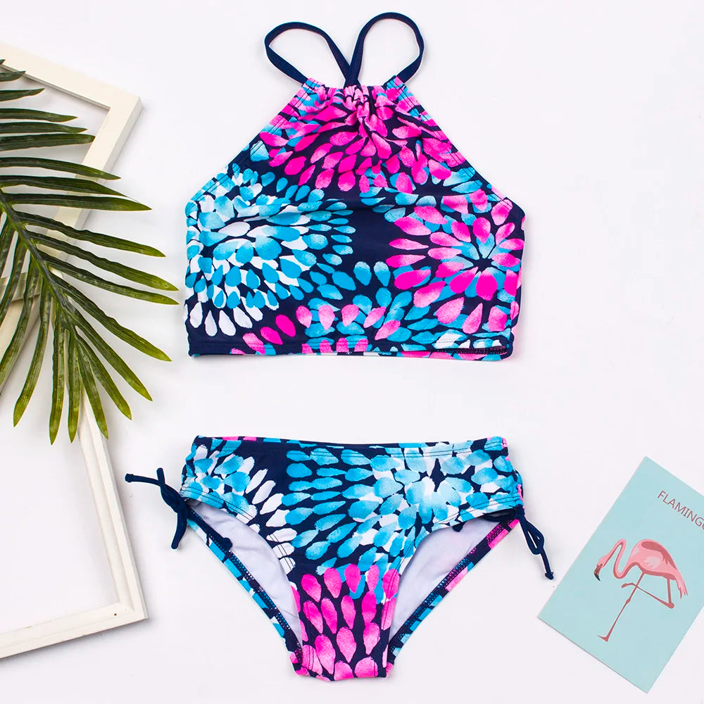 Colorful Kids Bikini Set - Summer Swimwear