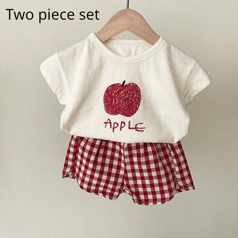 Cotton Sleeveless Baby Pajama Sets: Cartoon Homewear for Summer