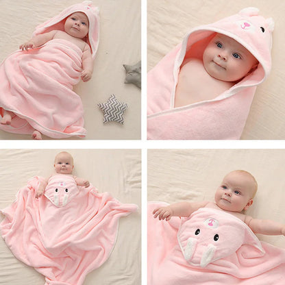 Hooded Cartoon Baby Bath Towels
