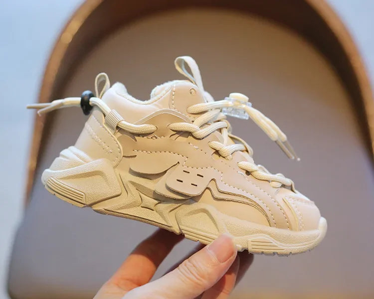 Kids Plush Sneakers: Waterproof and Comfortable Sports Shoes