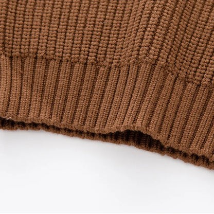Knitted Loose Sweater for Baby in Autumn/Winter