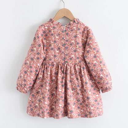 Girls Floral Princess Dress - Casual Spring Costume (2-8 Years)