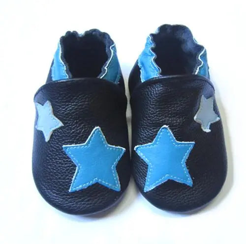 Cow Leather Baby Booties - Soft Soles, Non-Slip Infant Shoes