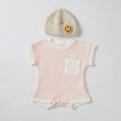 Summer Newborn Cotton Romper: Short Sleeve Fashion Baby Clothes