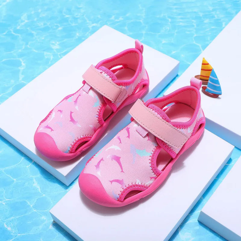 Summer Kids Closed Toe Beach Sandals