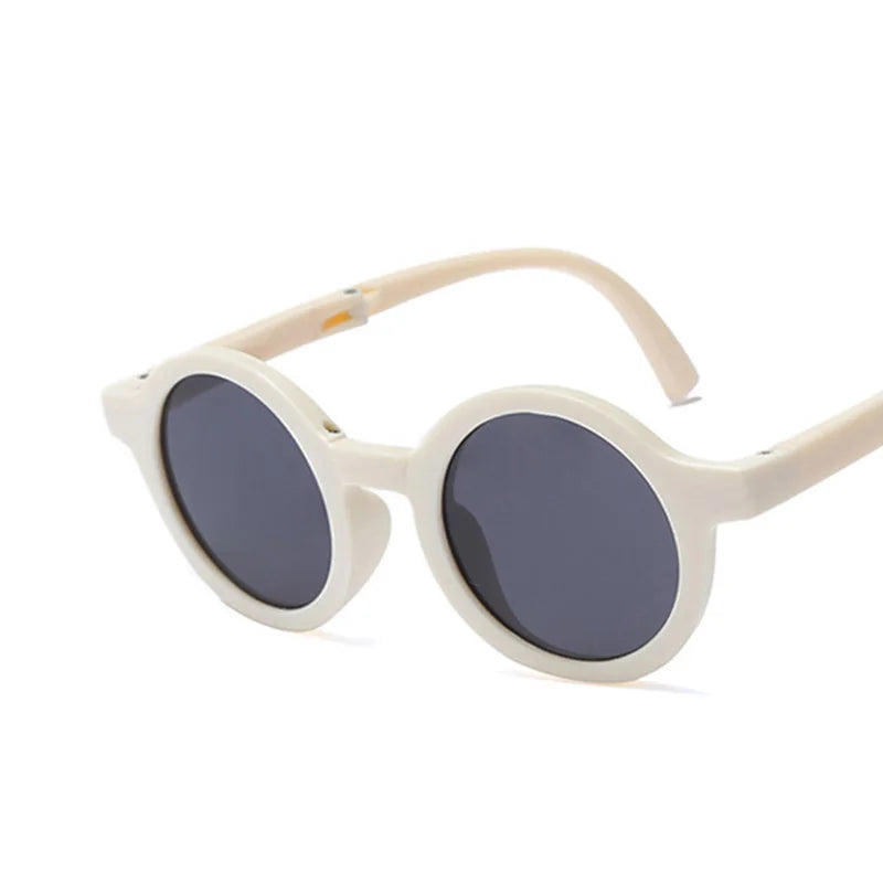 Retro Foldable Round Sunglasses for Baby