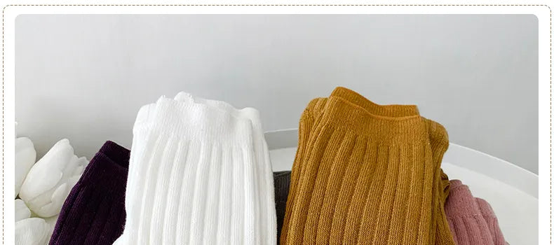Warm Baby Leggings - Spring/Autumn Soild Color Cotton Pants for Kids