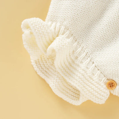 Knitted Baby Girls Summer Rompers