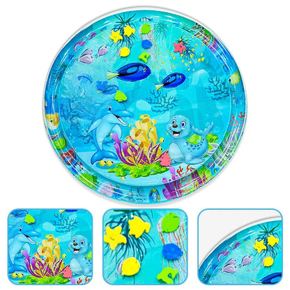 Inflatable Water Mat: Large Dolphin Seal Pattern