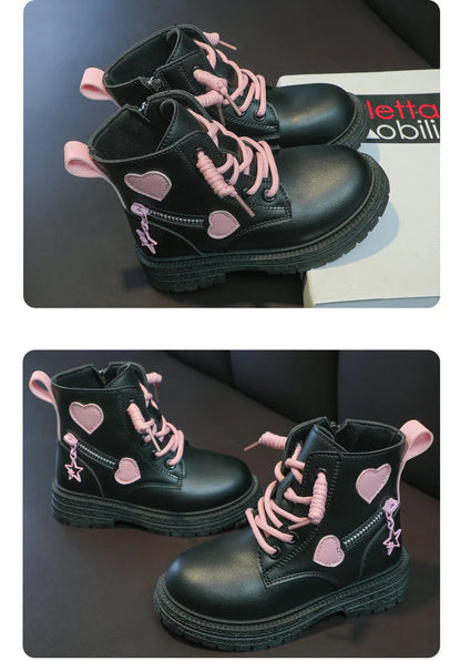 Chic Pink Rubber Boots for Fashionable Little Princesses