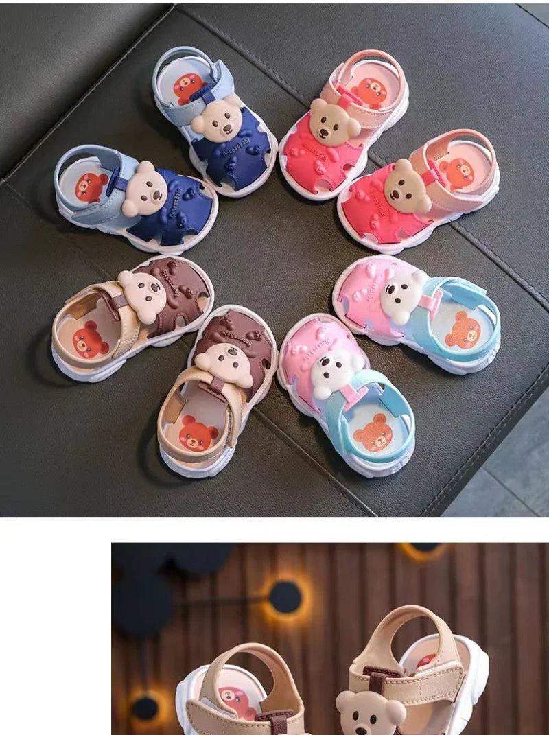 Baby Beach Sandals - Comfortable Cartoon Toddler Sandals