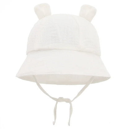 Printed Muslin Baby Bucket Hat: Cute Panama Fisherman Cap
