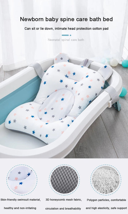 Baby Bath Support Mat - Anti-Slip & Comfortable