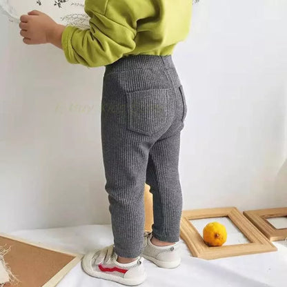 Vertical Stripes Cotton Pants - Stylish Leggings for Kids
