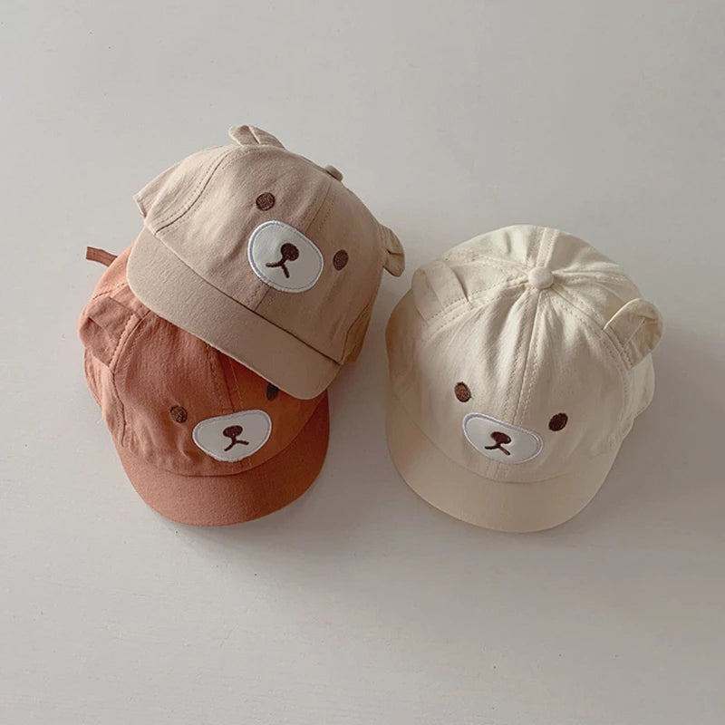 Cute Bear Ears Baby Baseball Cap: Stylish Comfort for Little Ones!