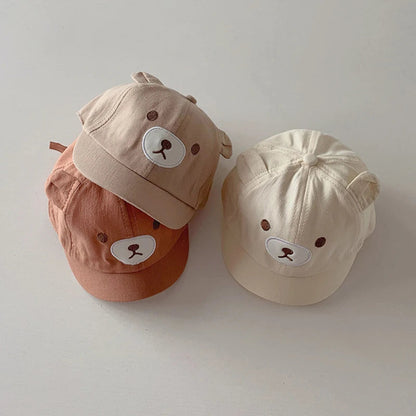 Cute Bear Ears Baby Baseball Cap: Stylish Comfort for Little Ones!