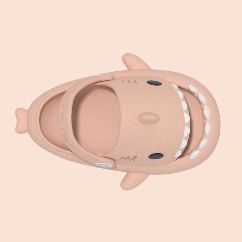 Shark Cartoon Sandals: Summer Kids' Non-slip Soft Sole Slippers