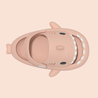 Shark Cartoon Sandals: Summer Kids' Non-slip Soft Sole Slippers