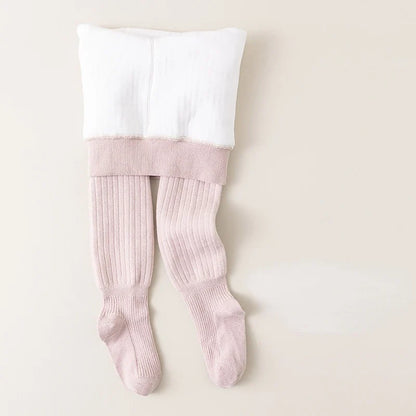 Thick Winter Leggings for Babies: Plain & Striped Fleece