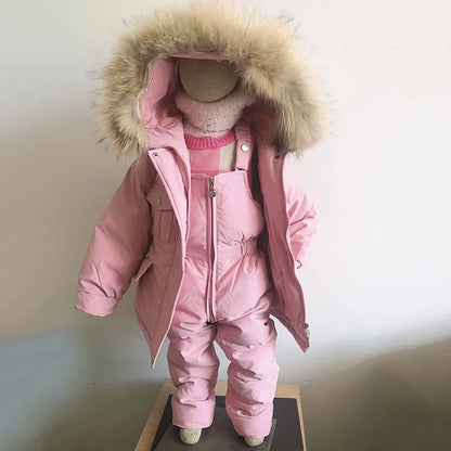 Children's Winter Set: Down Jacket + Jumpsuit